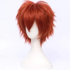 Red Wigs For Women Short Fashion Pointed Layered Anime Cosplay Wigs Carnival Christmas Carnival Dress Up Party Wig Gifts