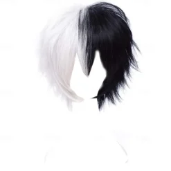 Red Wigs For Women Short Fashion Pointed Layered Anime Cosplay Wigs Carnival Christmas Carnival Dress Up Party Wig Gifts