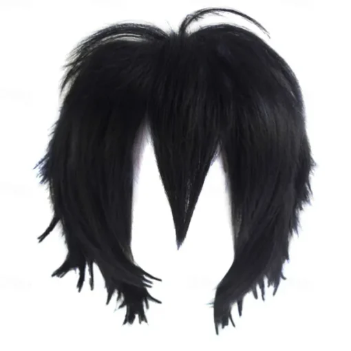 Red Wigs For Women Short Fashion Pointed Layered Anime Cosplay Wigs Carnival Christmas Carnival Dress Up Party Wig Gifts