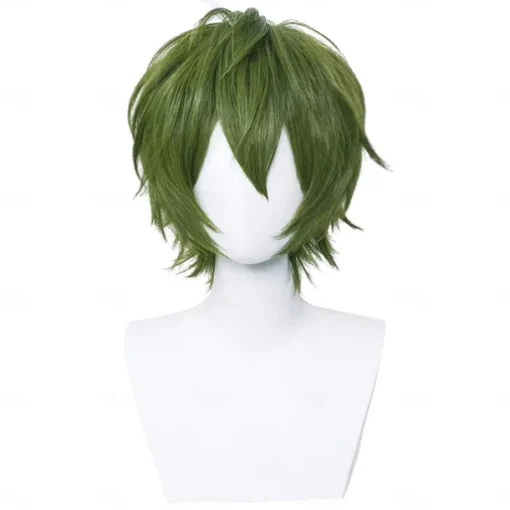 Red Wigs For Women Short Fashion Pointed Layered Anime Cosplay Wigs Carnival Christmas Carnival Dress Up Party Wig Gifts