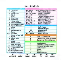 Reference Keyboard Shortcut Sticker Adhesive For PC Laptop Desktop Shortcut Sticker for Apple Mac Chromebook Window Photoshop