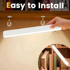 Remote Control Touch Sensing Cabinet Light Wardrobe Light Indoor Lighting USB Rechargeable Night Light Kitchen Cabinet Light Under The Counter Bedroom Dormitory Lighting