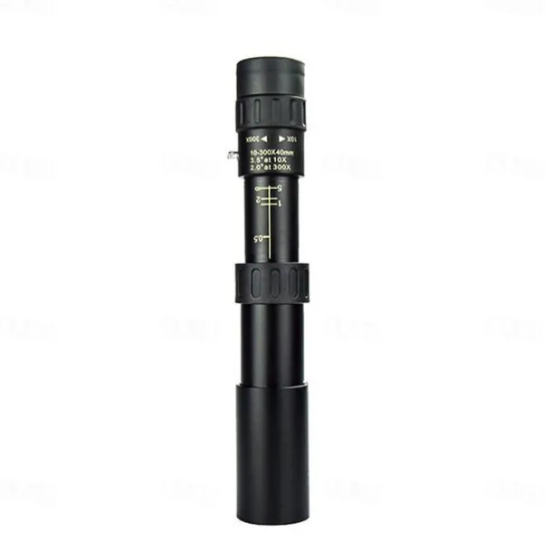 Retractable Monocular 10-300X40mm Long Range Mini with Zoom Magnification for Travel Hunting Camping and Outdoors