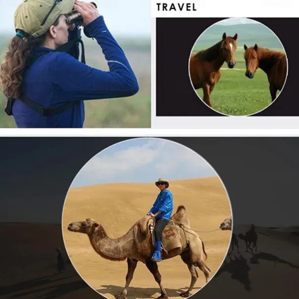 Retractable Monocular 10-300X40mm Long Range Mini with Zoom Magnification for Travel Hunting Camping and Outdoors