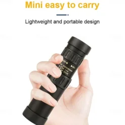 Retractable Monocular 10-300X40mm Long Range Mini with Zoom Magnification for Travel Hunting Camping and Outdoors