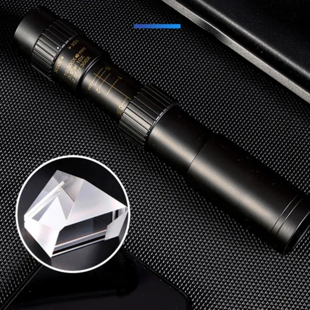 Retractable Monocular 10-300X40mm Long Range Mini with Zoom Magnification for Travel Hunting Camping and Outdoors