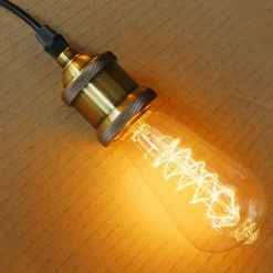 Retro Edison Bulb E27 220V 40W Light Bulb ST64 Filament Vintage Ampoule Incandescent Spiral Lamp