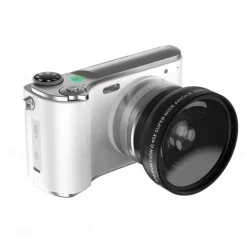 Retro Fashion 64 Megapixel Digital Camera 4K HD CMOS lens HD Wide-Angle Shooting Camera Optional Angle Lens