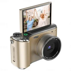 Retro Fashion 64 Megapixel Digital Camera 4K HD CMOS lens HD Wide-Angle Shooting Camera Optional Angle Lens