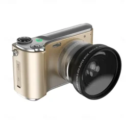 Retro Fashion 64 Megapixel Digital Camera 4K HD CMOS lens HD Wide-Angle Shooting Camera Optional Angle Lens