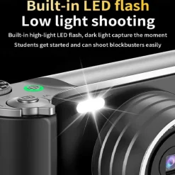 Retro Fashion 64 Megapixel Digital Camera 4K HD CMOS Lens HD Wide-Angle Shooting Camera