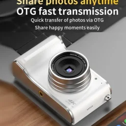 Retro Fashion 64 Megapixel Digital Camera 4K HD CMOS Lens HD Wide-Angle Shooting Camera