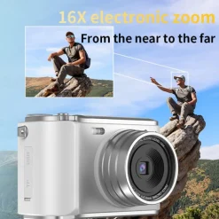 Retro Fashion 64 Megapixel Digital Camera 4K HD CMOS Lens HD Wide-Angle Shooting Camera