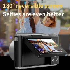 Retro Fashion 64 Megapixel Digital Camera 4K HD CMOS Lens HD Wide-Angle Shooting Camera