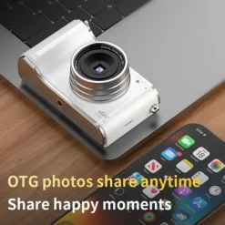 Retro Fashion 64 Megapixel Digital Camera 4K HD CMOS Lens HD Wide-Angle Shooting Camera