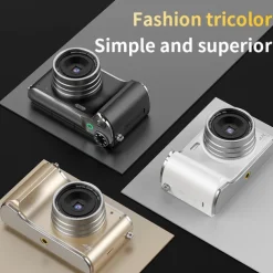 Retro Fashion 64 Megapixel Digital Camera 4K HD CMOS Lens HD Wide-Angle Shooting Camera