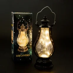 Retro Kerosene Lantern Light Christmas Decorations LED Copper Wire Lamp Creative Candle Lamp Home Decor Halloween Decoration Night Light Portable Lantern