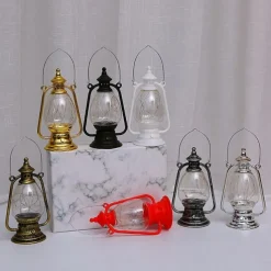 Retro Kerosene Lantern Light Christmas Decorations LED Copper Wire Lamp Creative Candle Lamp Home Decor Halloween Decoration Night Light Portable Lantern