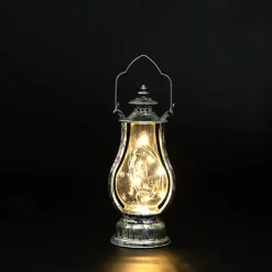 Retro Kerosene Lantern Light Christmas Decorations LED Copper Wire Lamp Creative Candle Lamp Home Decor Halloween Decoration Night Light Portable Lantern