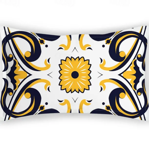 Retro Pillowcases, Classical Elegant Flannel Twill Imitation Pillowcases, Home Bedding, Printed Satin, New Chinese Style Pillowcases