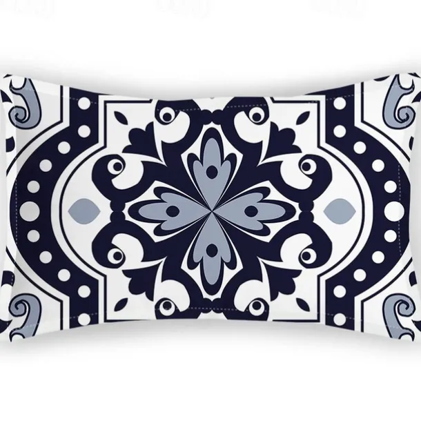 Retro Pillowcases, Classical Elegant Flannel Twill Imitation Pillowcases, Home Bedding, Printed Satin, New Chinese Style Pillowcases