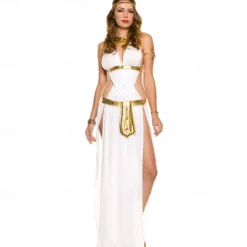 Retro Vintage Ancient Greek Ancient Rome Dress Cosplay Costume Outfits Venus Greek Goddesses Fancy Dress Women's Walpurgis Night Halloween Carnival Masquerade Event / Party Bachelorette Party Adults'