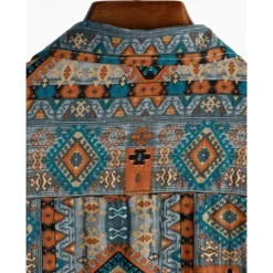 Retro Vintage Boho 1970s Shirt Hawaiian Shirts Hippie Aztec Tribal Fancy Dress Men's Halloween Carnival Music Festival Beach Vacation Wear Retro Theme Party Adults' Shirt