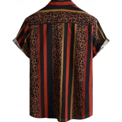 Retro Vintage Boho 1970s Shirt Hawaiian Shirts Hippie Aztec Tribal Fancy Dress Men's Halloween Carnival Music Festival Beach Vacation Wear Retro Theme Party Adults' Shirt