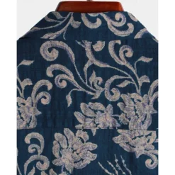 Retro Vintage Boho 1970s Shirt Hawaiian Shirts Hippie Floral Fancy Dress Men's Halloween Carnival Music Festival Beach Vacation Wear Retro Theme Party Adults' Shirt