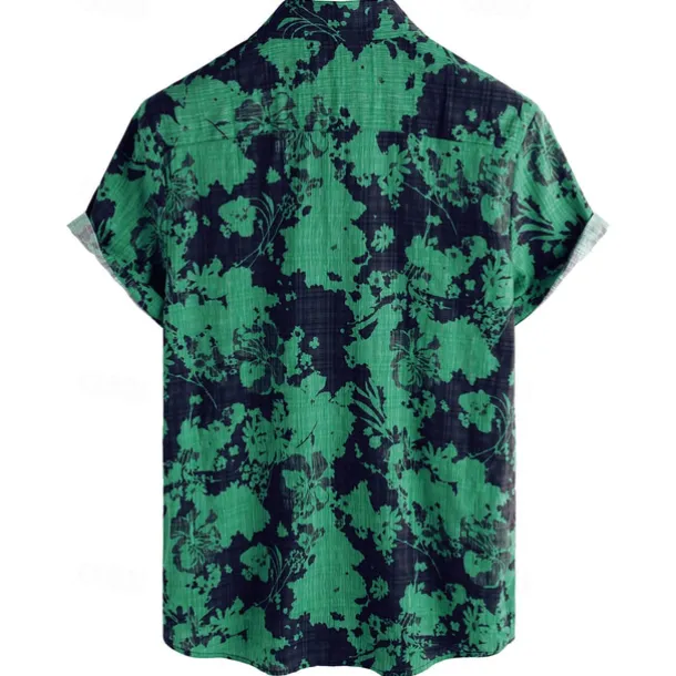 Retro Vintage Boho 1970s Shirt Hawaiian Shirts Hippie Floral Fancy Dress Men's Halloween Carnival Music Festival Beach Vacation Wear Retro Theme Party Adults' Shirt