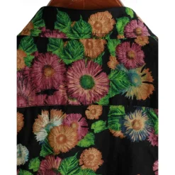 Retro Vintage Boho 1970s Shirt Hawaiian Shirts Hippie Floral Fancy Dress Men's Halloween Carnival Music Festival Beach Vacation Wear Retro Theme Party Adults' Shirt