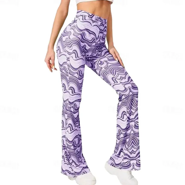 Retro Vintage Boho 1970s Trousers Bell Bottom Pants Flared Trousers Wide Leg Pants Hippie Women's Pride Parade Pride Month Adults' Pants