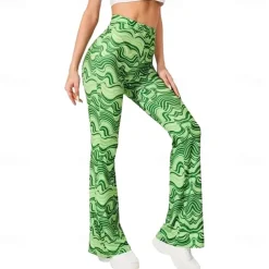 Retro Vintage Boho 1970s Trousers Bell Bottom Pants Flared Trousers Wide Leg Pants Hippie Women's Pride Parade Pride Month Adults' Pants