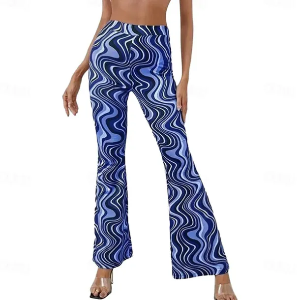 Retro Vintage Boho 1970s Trousers Bell Bottom Pants Flared Trousers Wide Leg Pants Hippie Women's Pride Parade Pride Month Adults' Pants