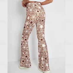 Retro Vintage Boho 1970s Trousers Bell Bottom Pants Flared Trousers Wide Leg Pants Hippie Women's Pride Parade Pride Month Adults' Pants