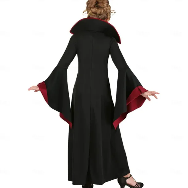 Retro Vintage Medieval Ball Gown Dress Halloween Costumes Witch Fancy Dress Girls' Walpurgis Night Masquerade Party Kid's Dress