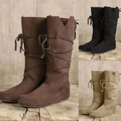 Retro Vintage Medieval Renaissance Shoes Pirate Knight Ritter Men's Women's Unisex Halloween Event / Party Masquerade Shoes Fancy Medieval Boots