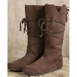 Retro Vintage Medieval Renaissance Shoes Pirate Knight Ritter Men's Women's Unisex Halloween Event / Party Masquerade Shoes Fancy Medieval Boots