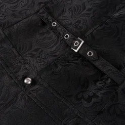 Retro Vintage Medieval Renaissance Coat Waistcoat Prince Knight Ritter Nobleman Jacquard Fancy Dress Men's Steampunk Masquerade Adults' waistcoat