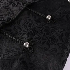Retro Vintage Medieval Renaissance Coat Waistcoat Prince Knight Ritter Nobleman Jacquard Fancy Dress Men's Steampunk Masquerade Adults' waistcoat