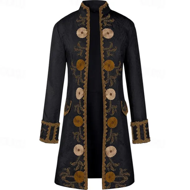 Retro Vintage Punk & Gothic Medieval Coat Cosplay Costume Tuxedo Vampire Gentleman Fancy Dress Men's Pirate Royal Steampunk Halloween Carnival Masquerade Event / Party Adults' Coat