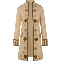 Retro Vintage Punk & Gothic Medieval Coat Cosplay Costume Tuxedo Vampire Gentleman Fancy Dress Men's Pirate Royal Steampunk Halloween Carnival Masquerade Event / Party Adults' Coat