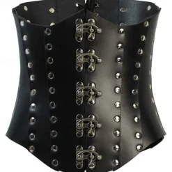 Retro Vintage Punk & Gothic Medieval Underbust Corset Fancy Dress Men's Carnival Masquerade Carnival Performance Masquerade Adults' Corset All Seasons