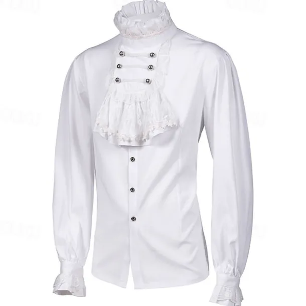 Retro Vintage Punk & Gothic Medieval Coat Pants Shirt Prince Gentleman Fancy Dress Men's Royal Masquerade Performance Event / Party Stage Adults' Coat Shirt Pants