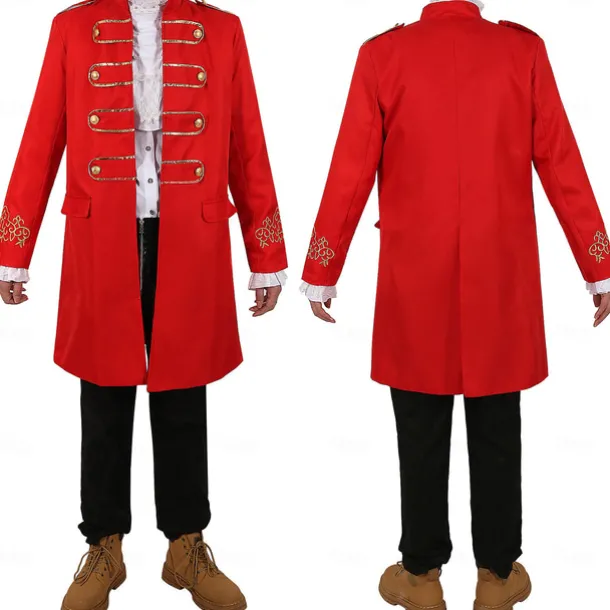 Retro Vintage Punk & Gothic Medieval Coat Pants Shirt Prince Gentleman Fancy Dress Men's Royal Masquerade Performance Event / Party Stage Adults' Coat Shirt Pants