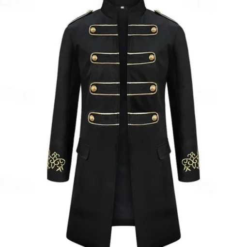 Retro Vintage Punk & Gothic Medieval Coat Pants Shirt Prince Gentleman Fancy Dress Men's Royal Masquerade Performance Event / Party Stage Adults' Coat Shirt Pants