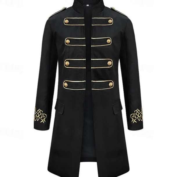 Retro Vintage Punk & Gothic Medieval Coat Pants Shirt Prince Gentleman Fancy Dress Men's Royal Masquerade Performance Event / Party Stage Adults' Coat Shirt Pants