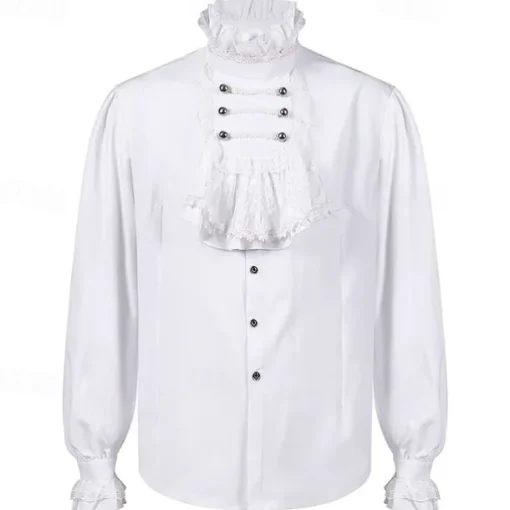 Retro Vintage Punk & Gothic Medieval Coat Pants Shirt Prince Gentleman Fancy Dress Men's Royal Masquerade Performance Event / Party Stage Adults' Coat Shirt Pants