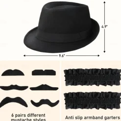 Retro Vintage Roaring 20s 1920s Outfits Vest Waistcoat The Great Gatsby Charleston Gentleman Fashion Fancy Dress Men's Christmas Halloween Carnival Prom Bachelorette Party Festival Adults' Vest More