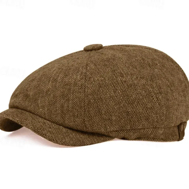 Retro Vintage Roaring 20s 1920s Beret Hat Normal The Great Gatsby Gangster Fancy Dress Men's Women's New Year Masquerade New Year Eve Bachelorette Party Festival Adults' Hat All Seasons